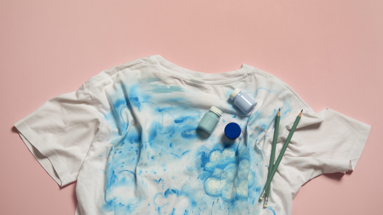 top-view-t-shirt-painting-still-life